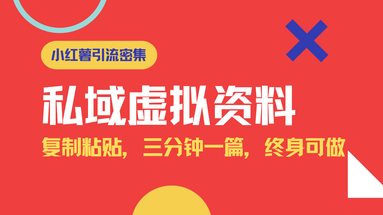 小红书引流私域旅游虚拟资料玩法，复制粘贴，三分钟一篇图文，日入1000…-唯聚网络