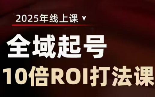 2025全域起号10倍ROI打法课，助你提升直播间的投资回报率-唯聚网络